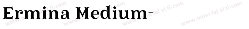 Ermina Medium字体转换